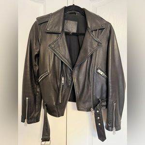 All Saints Balfern leather biker jacket